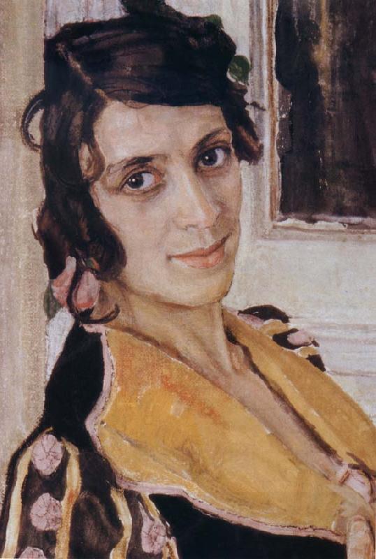 Alexander Yakovlevich GOLOVIN The Spanish woman at Balcony China oil painting art